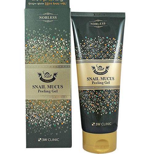 Gel Tẩy Tế Bào Chết Ốc Sên 3W Clinic Snail Mucus Peeling Gel 180ml