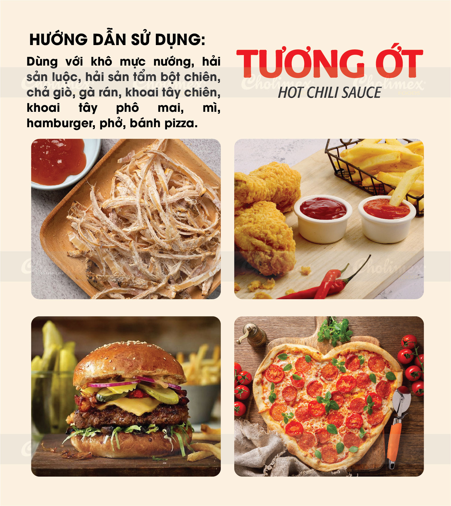 Tương ớt gói Cholimex 10g siêu tiện lợi