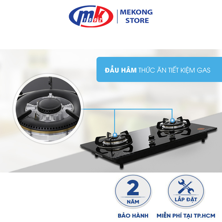 Bếp gas âm Sakura SV-2577GB_chính hãng Mekong