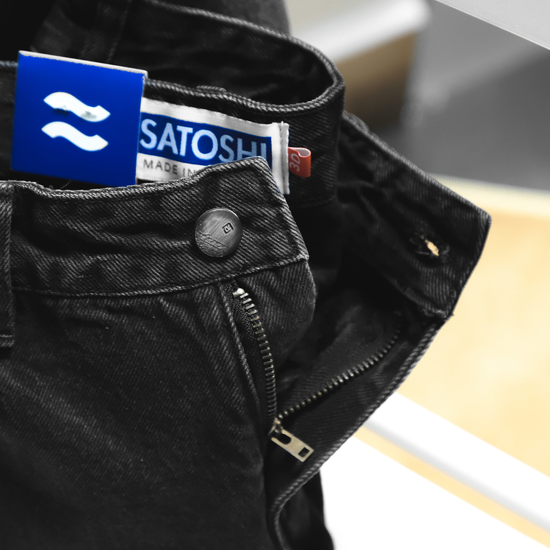 | Satoshi |Quần short jean SAQS49 Slimfit màu xám không lai