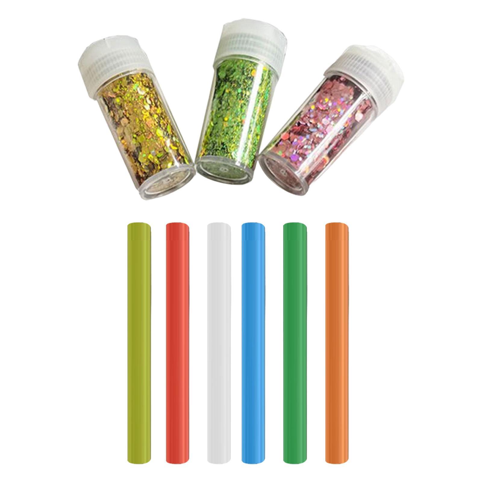 Multifunctional Sticky Ball Sequins Straws Embellishment Rainbow Colors Accessories Entertainment Reusable for DIY Craft Party Game Children