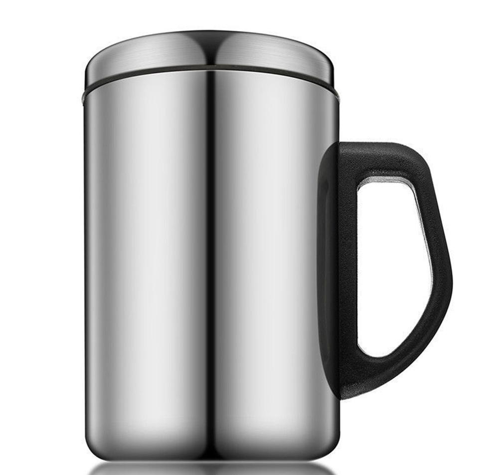 Cốc Pha Trà Giữ Nhiệt 2 Lớp Inox Dung Tích 500Ml Có Nắp Đậy Tiện Lợi