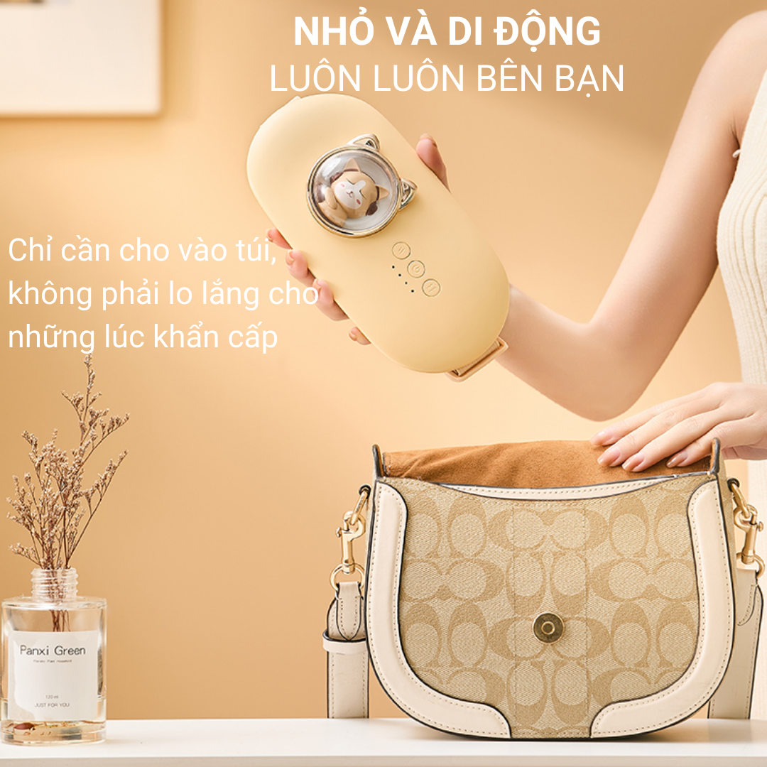 Đai Chườm Nóng Bụng Kinh FanHome, Máy Massage Làm Ấm Giảm Đau Bụng Kinh, Túi Chườm Bụng Kinh Giảm Đau Cho Phụ Nữ Đến Kì