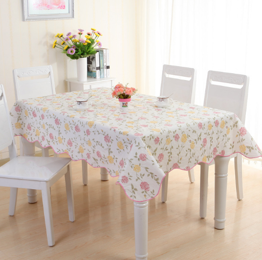 Khăn trải bàn hoa văn chống thấm nước 1.5m - Giao màu ngẫu nhiên