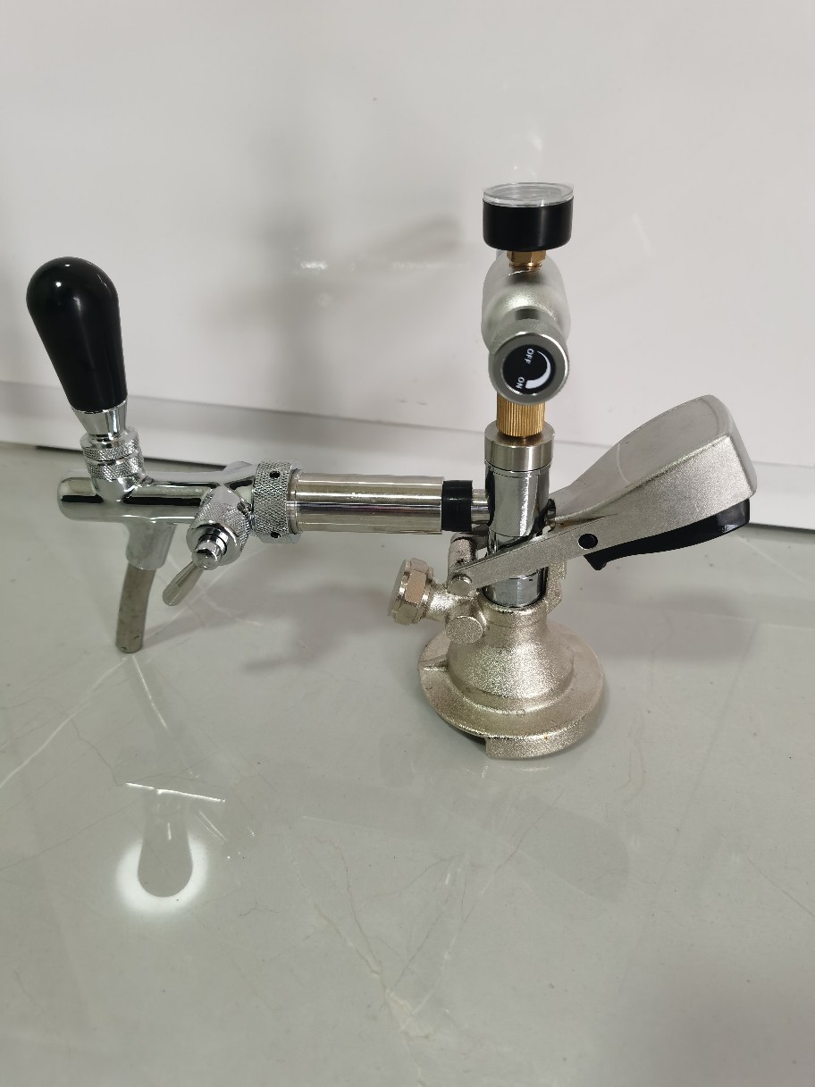 Vòi Rót Kèm Bơm Tăng Áp Gắn Keg Mini Type A - Inox 304 cao cấp