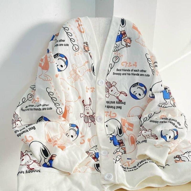 Áo khoác CARDIGAN SNOOPY chất nỉ bông cực chất || Hany shop