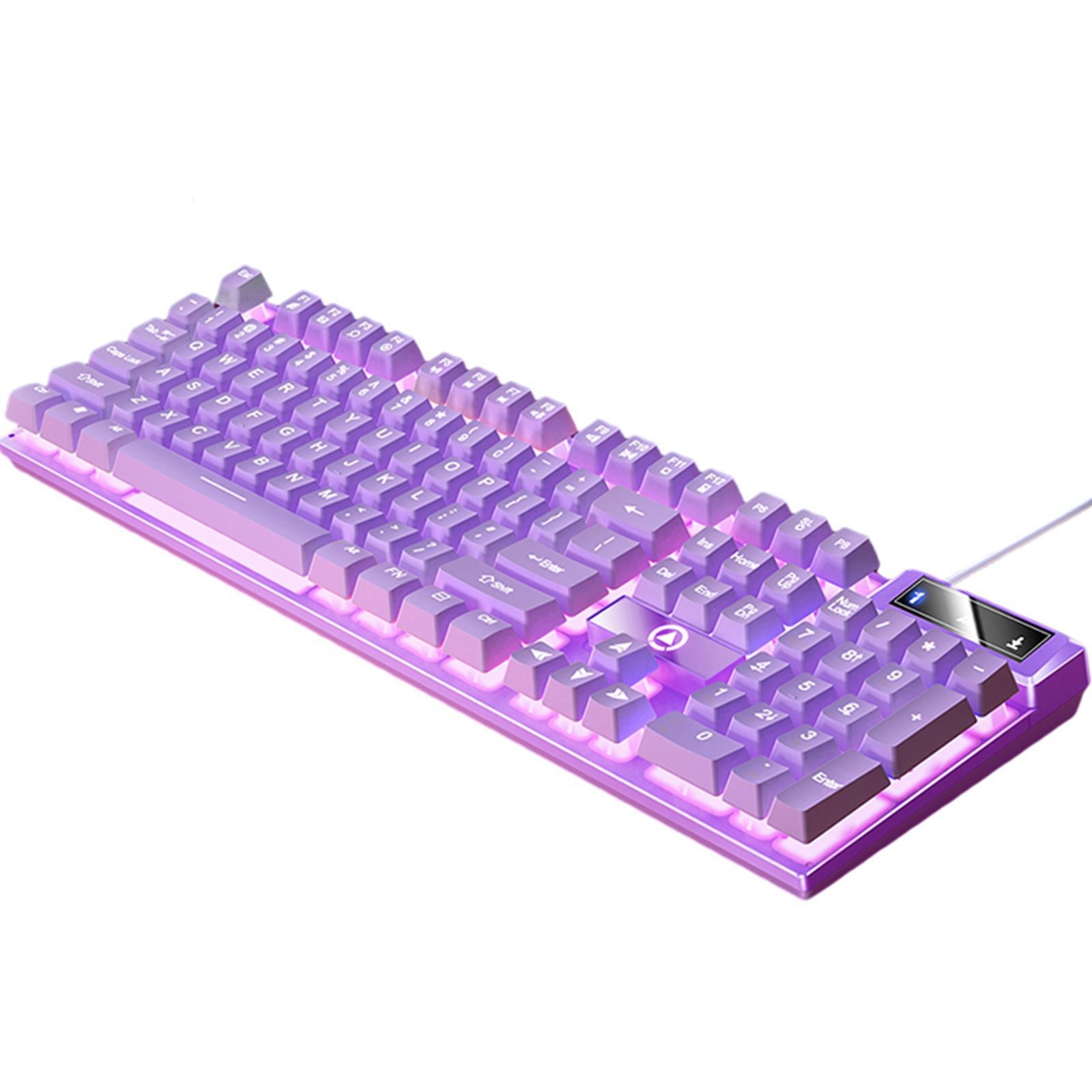 Mechanical Gaming Keyboard USB LED Lighting for Game Office , , 435x130x25mm