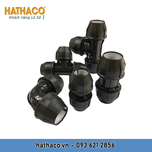 Combo 2 Tê Đều Tròn 40 HATHACO Dùng Chia Nhánh Ống HDPE