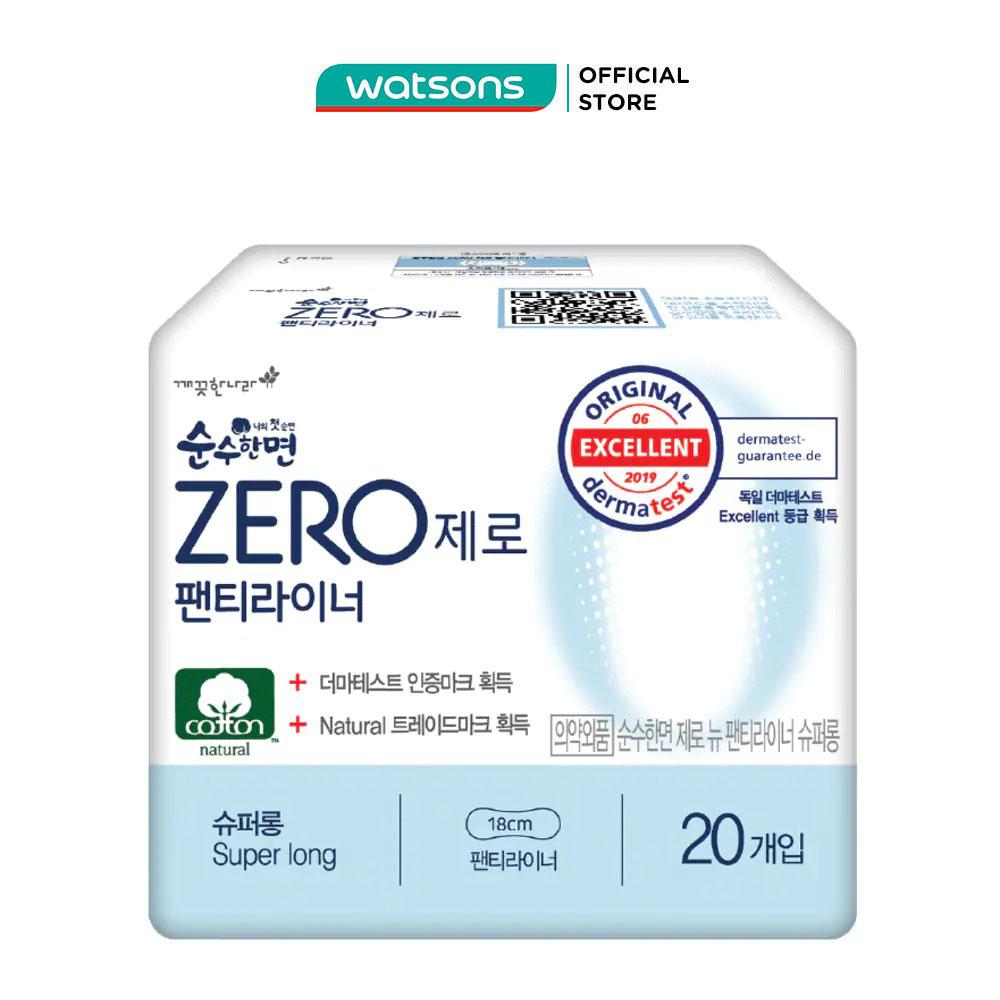 Băng Vệ Sinh Sooonsohanmyeon Zero Mặt Bông Hằng Ngày 18cm 20 Miếng