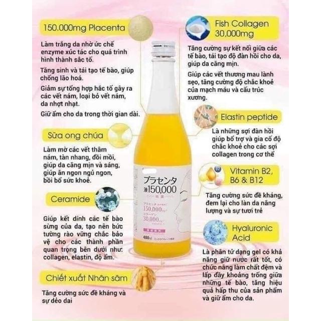 Nước Uống Nhau Thai Cừu FRACORA PLACENTA Nhật Bản - ĐẸP DA, CHỐNG LÃO HÓA