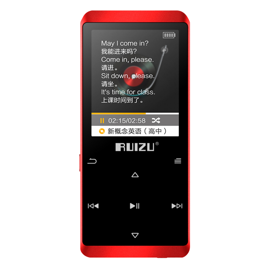 Máy Nghe Nhạc Lossless Bluetooth Ruizu D02 4GB - Hàng Chính Hãng