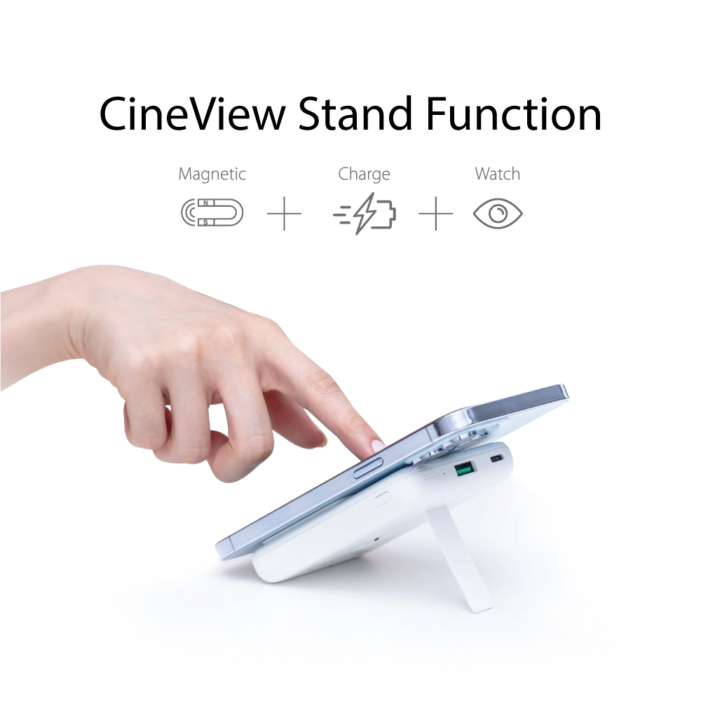 Pin Dự Phòng Mazer Infinite Boost Mag Stand Mini Qi Wireless 10000mAh/15W- hàng chính hãng