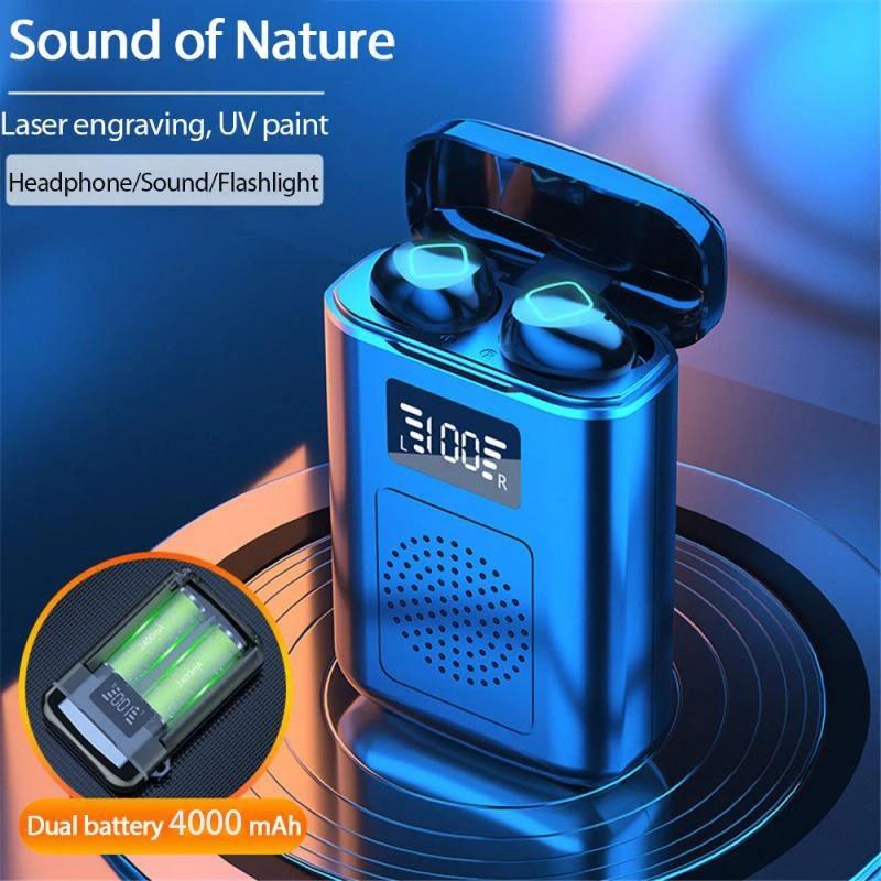 Tai Nghe Bluetooth Không Dây Chống ồn Blutooth Chơi Chơi Game Tai Nghe Pro TWS Loa Nghe Bluetooth đèn pin led