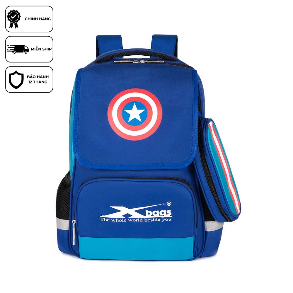Balo học sinh nam cấp 1 Xbags Power Xb 3017, balo phong cách cho bé trai