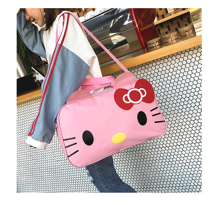 Túi xách du lịch hình mèo hello kitty - Giao màu ngẫu nhiên