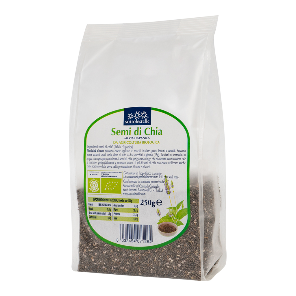 Hình ảnh Hạt Chia hữu cơ 250g Sottolestelle Organic Chia Seeds