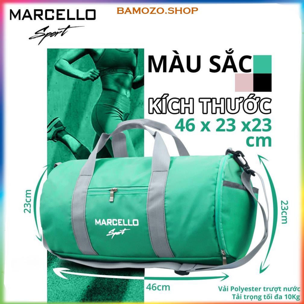 Túi trống du lịch thể thao nam nữ cá tính túi tập gym bóng đá size lớn có ngăn để giày đa năng tiện dụng Marcello T100