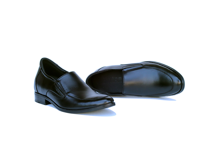 Giày Cao Nam T&TRA Tăng Cao 6Cm- S1013 Đen - Chất Liệu Da Bò Cao Cấp, Đế Cao Su Ghép- Đế Pháp, Phần Tăng Cao Ẩn Bên Trong