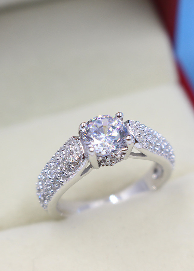 Nhẫn bạc nữ đẹp đính đá cao cấp NN0169
