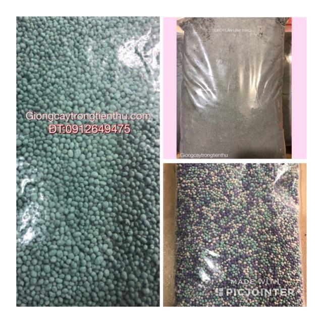 COMBO 3 LOẠI PHÂN LÂN SUPER PHÂN NPK ĐẦU TRÂU CHO CÁC LOẠI CÂY TRỒNG