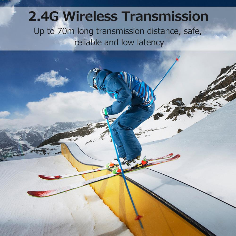 2.4G Wireless Clip-on Microphone Portable Microphone 70m Long Transmission Distance for Live Streaming Vlog Shooting