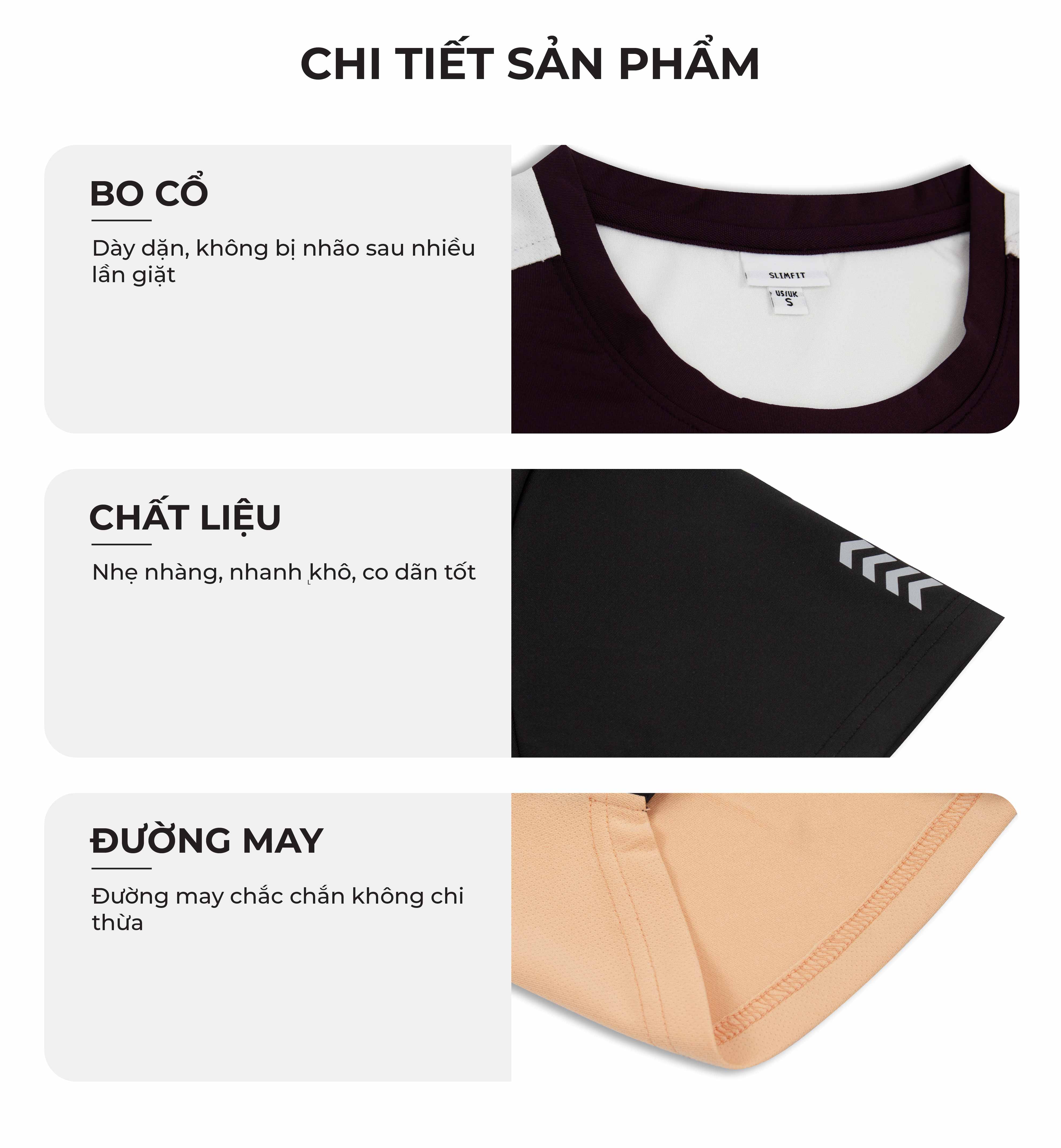 Áo thun nam Leman TS061 chất vải Coolmax thông thoáng thấm hút mồ hôi tốt năng động