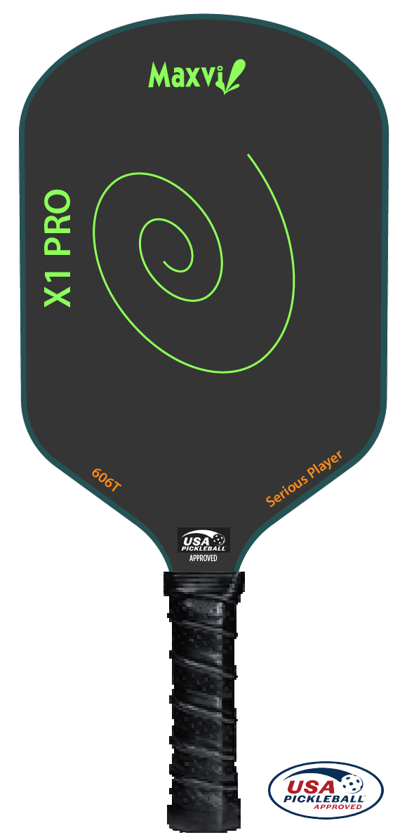 VỢT PICKLEBALL MAXVI X1 PRO MẶT VỢT CARBON PHA TEFLON TẠO ĐỘ DẺO DAI (CÓ ÍT TRỢ LỰC)