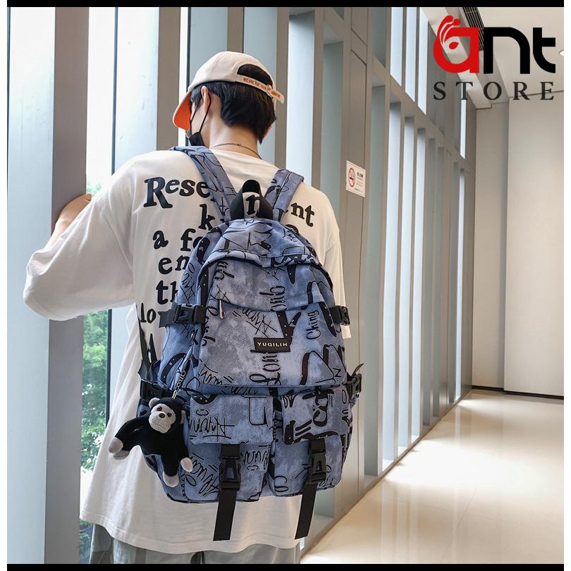 Balo Ulzzang Hàn Quốc phong cách đường phố trẻ trung năng động. Balo đi học, đi chơi có sức chứa lớn, không thấm nước