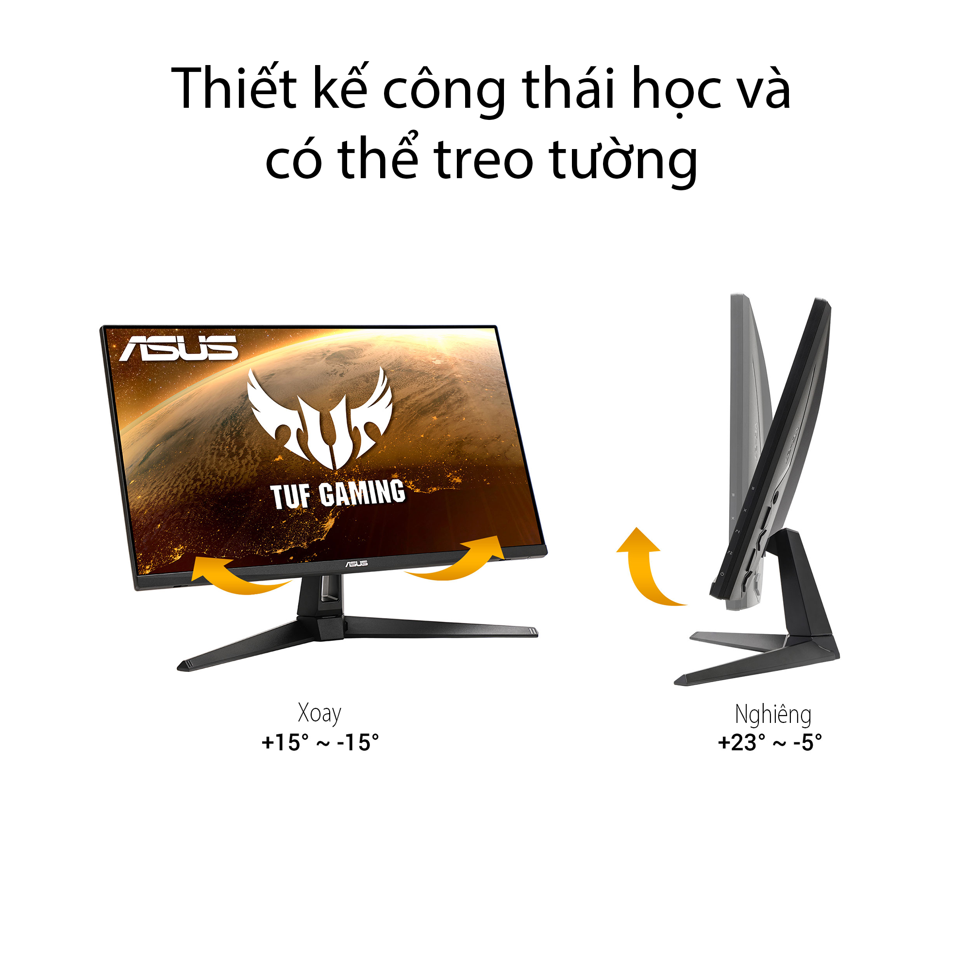 Màn hình ASUS TUF GAMING VG279Q1A 27&quot; IPS 165Hz, Adaptive-sync, FreeSync Premium, 1ms (MPRT) - Hàng Chính Hãng