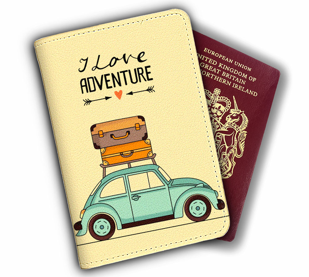 Bao Da Hộ Chiếu Và Phụ Kiện I LOVE ADVENTURE - Passport Cover Holder - Ví Đựng Passport Du Lịch STormbreaker - Độc Đáo - Vintage - LT016
