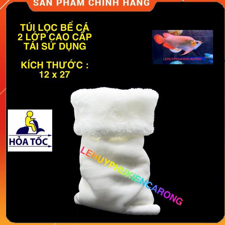 Túi Lọc Hồ Cá 2 Lớp Cao Cấp Nhiều Kích Cỡ Loại Bỏ Cặn Bẩn