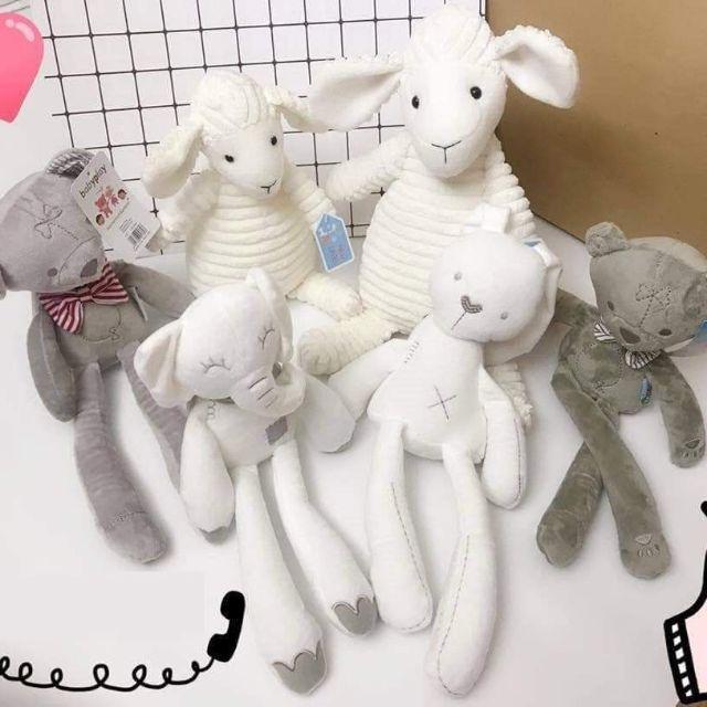 Thú Nhồi Bông Thỏ Trắng , Gấu Bông Cho Bé Ôm Ngủ Mềm Mại