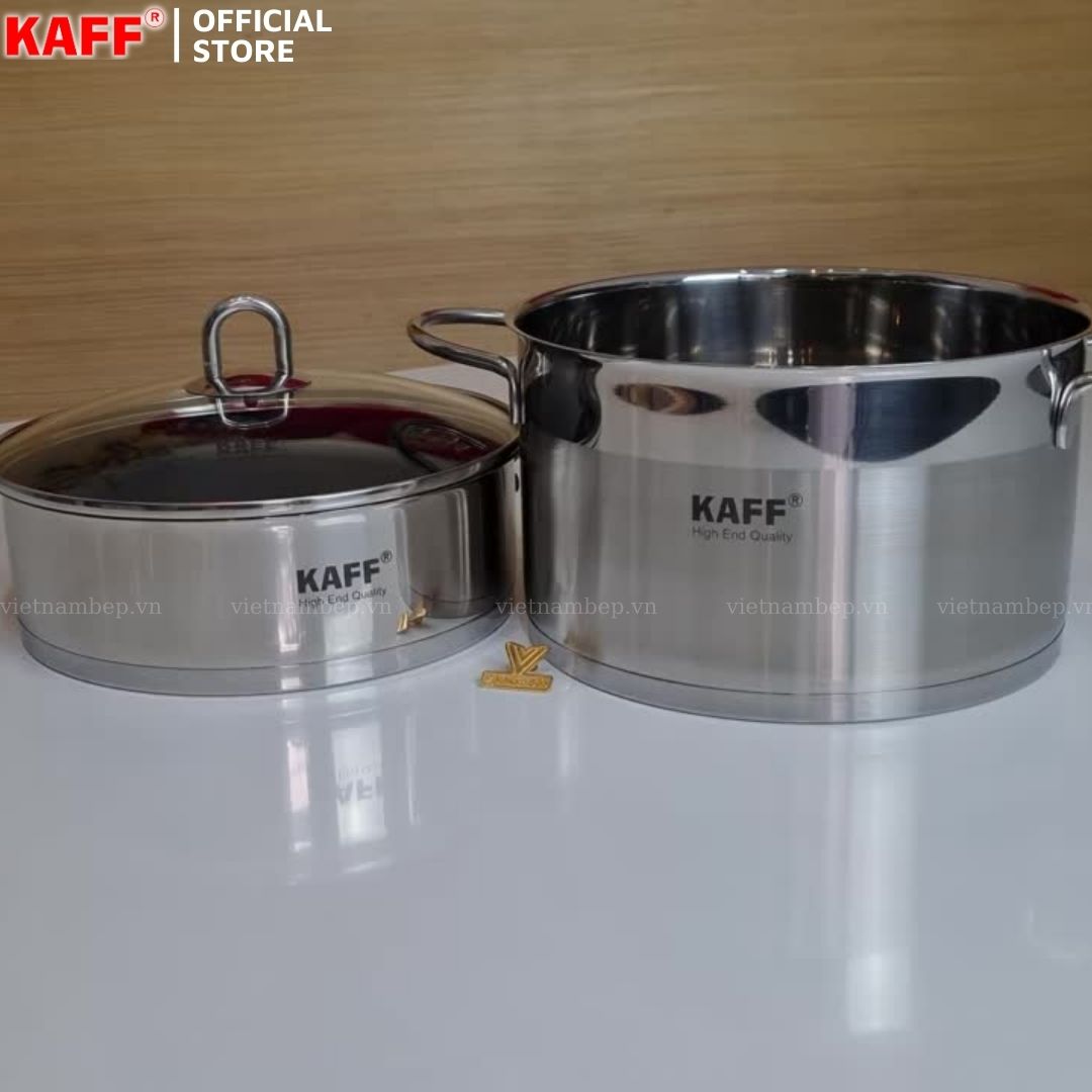 Bộ nồi chảo inox cao cấp  KAFF KF-ST09304 - Combo2- Hàng chính hãng