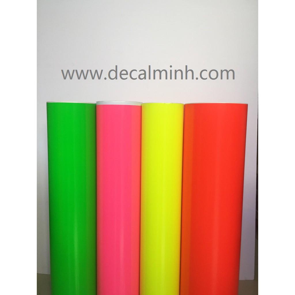 3 mét decal mi nơ màu dạ quang