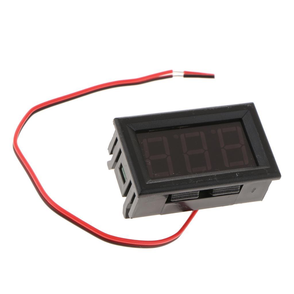 0.56" 2 Wire AC70-500V Digital Voltmeter Volt Voltage Meter Cars Motor