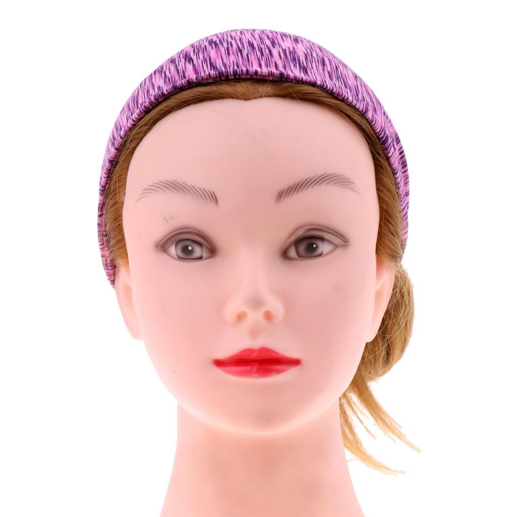 Women Headband Wrap Gym Fitness Elastic Sweatband