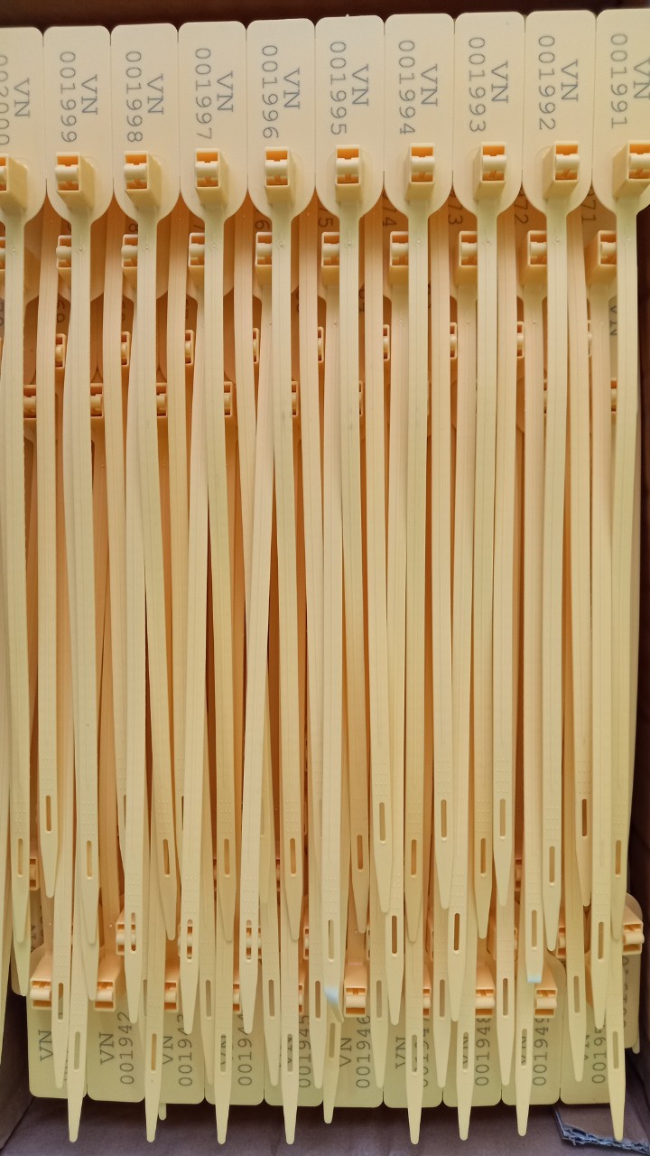 COMBO 100 chiếc niêm phong nhựa dẹt 2 lõi khoá cao cấp dài 35cm