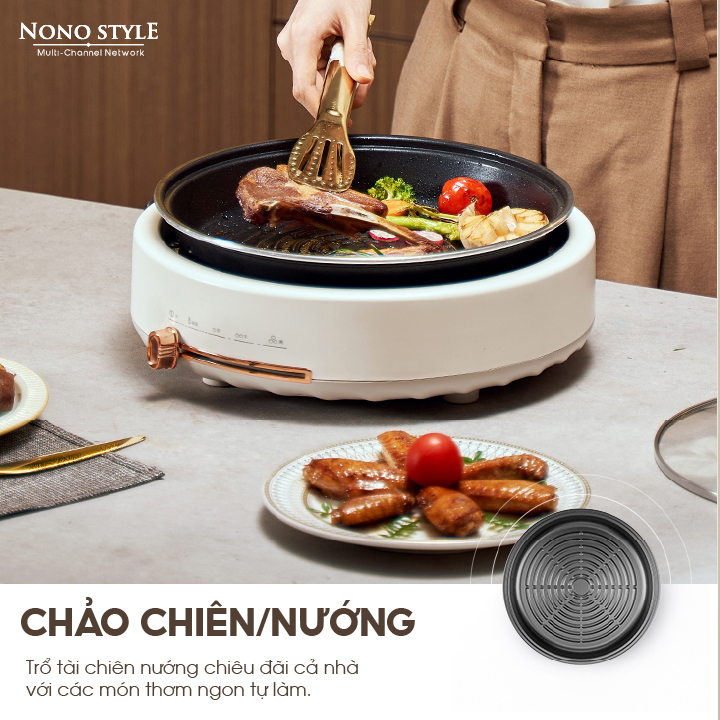 [Nhập CECAMP30KD1 giảm 30K] Nồi Lẩu Điện Đa Năng Nonostyle DRG-J50E (5L) - Hàng Chính Hãng