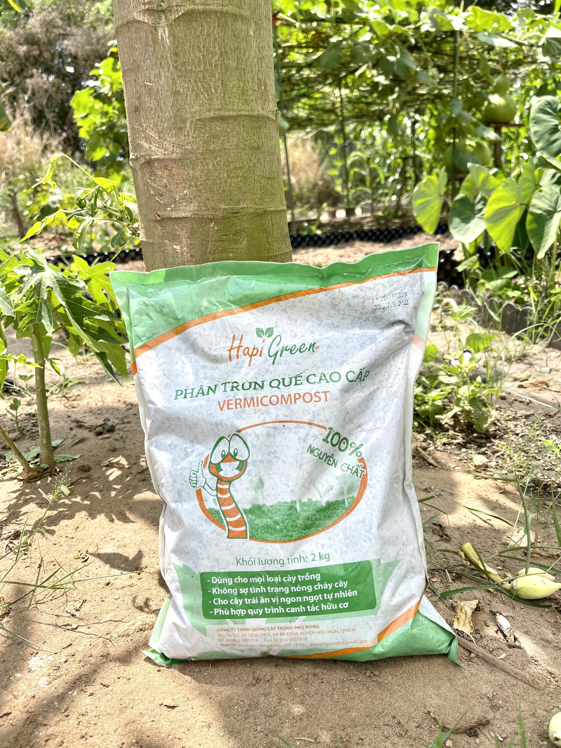 Phân trùn quế Hapi green Phú Nông gói 2kg