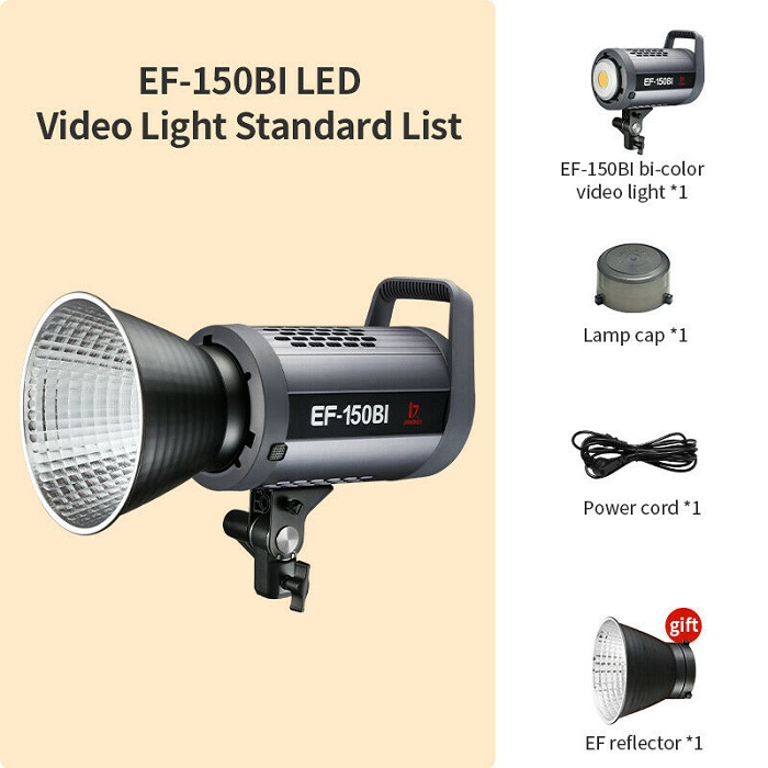 Đèn led studio Jinbei EF-150Bi Hàng Chính Hãng