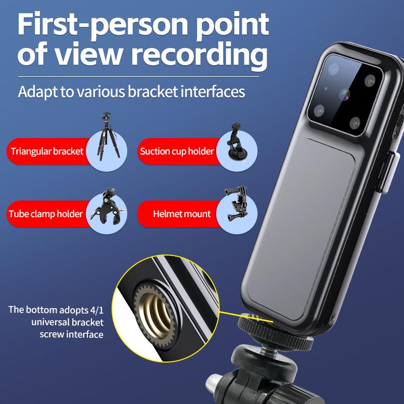 Máy ảnh thể thao 1080p HD Mini Vision Camcorder 256g Video Ghi âm giọng nói Dash Cam DVR Bike Matermet Backetic Back