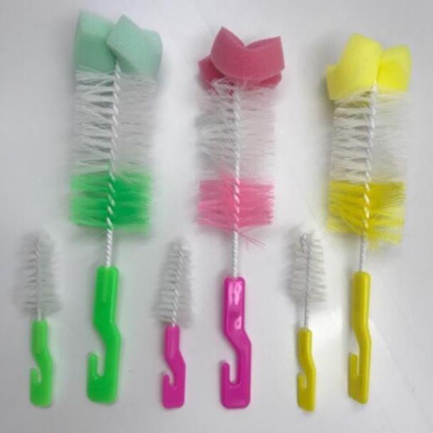 2 que cọ bình sữa , cốc