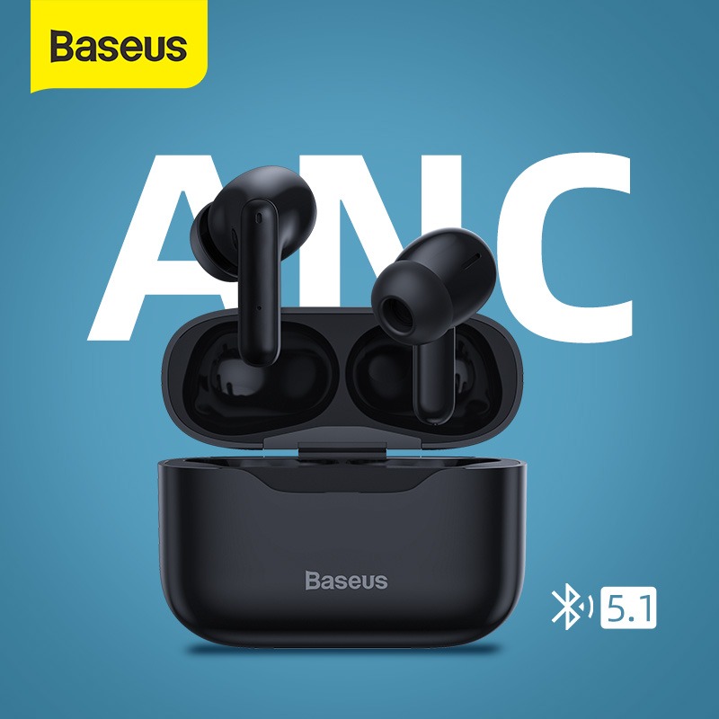 Tai nghe TWS chống ồn chủ động Baseus SIMU ANC S1 / S1 Pro True Wireless Earphone (Chống ồn chủ động, Xuyên Âm, Hi Fi/ Stereo, AAC/SBS, Dual Core DSP) - Hàng chính hãng