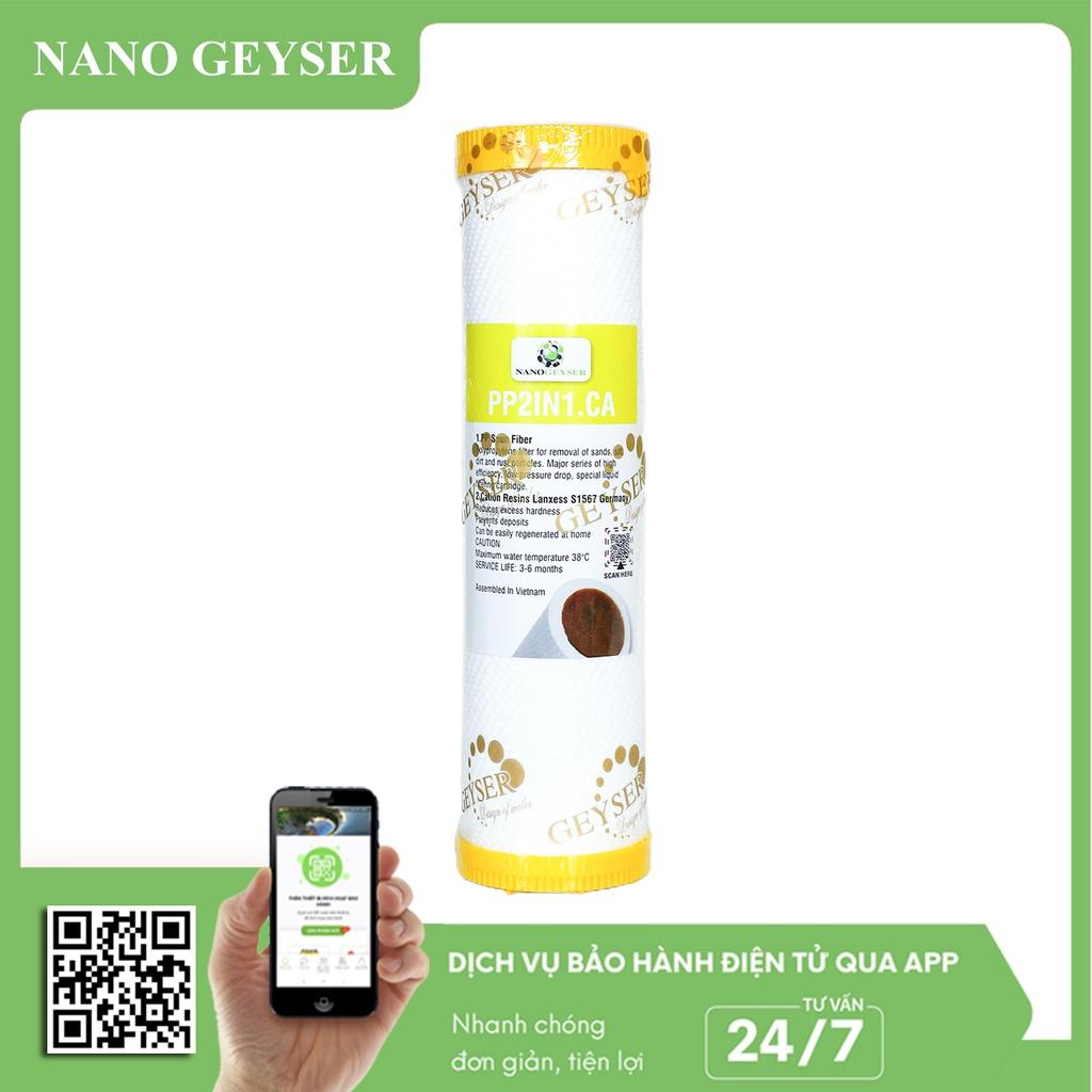 Bộ 2 lõi lọc nước 12 dùng cho các dòng máy NANO, Lõi Carbon, Cation - Hàng Chính Hãng