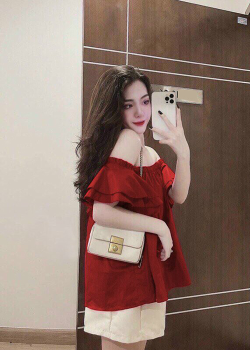 Set Đồ Bộ Nữ Lụa Hở Vai Tay Cách Điệu Thời Trang