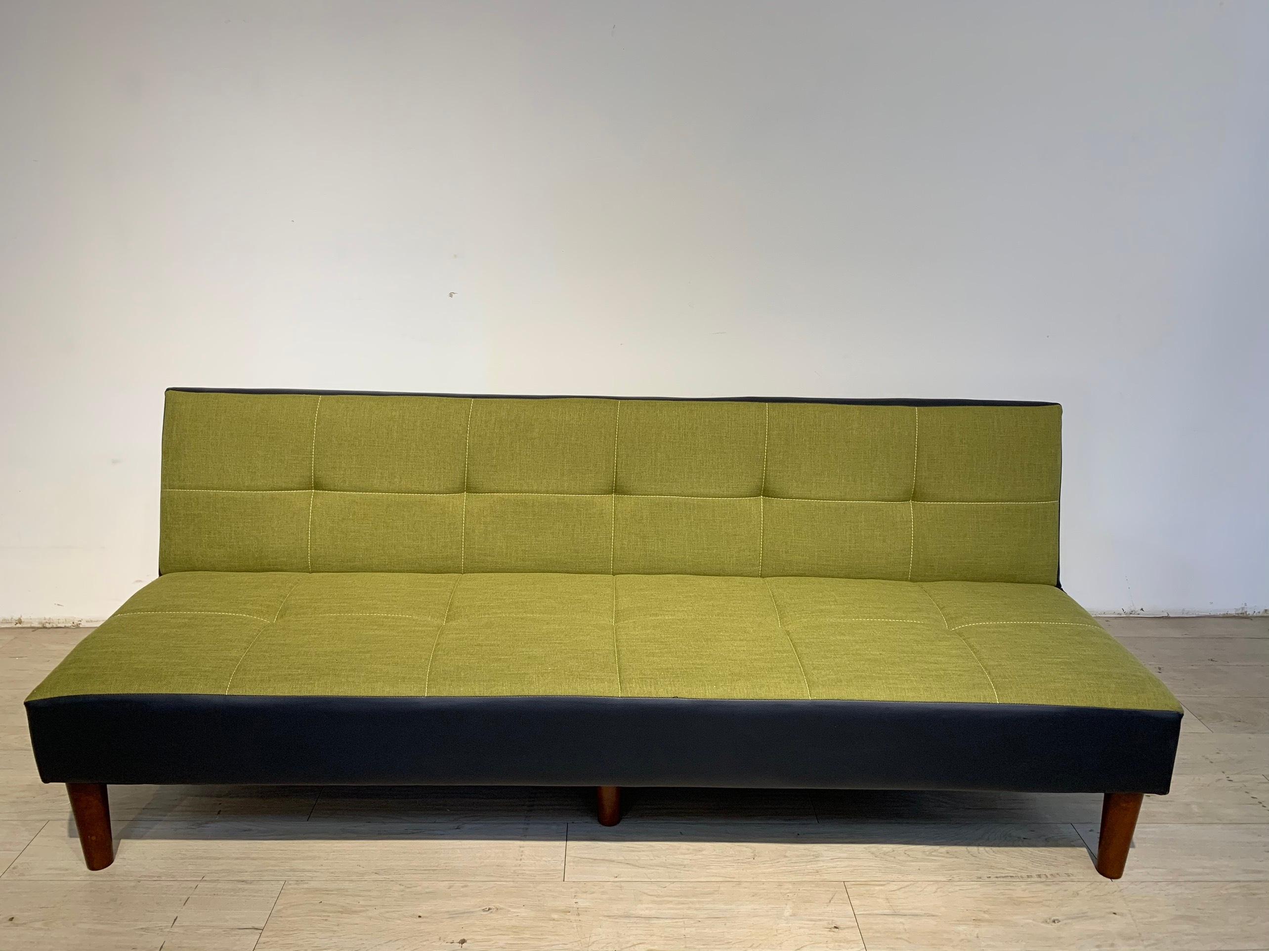 Sofa bed Juno sofa chân gỗ màu xám, đỏ, xanh lá