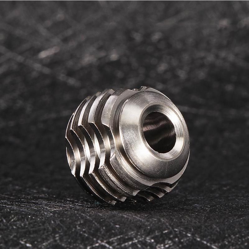 Móc Khóa Xe Hơi Dạng Hạt Bằng Hợp Kim Titan Màu Bạc