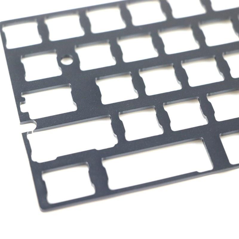 HSV Silver Positioning-Board 60% Aluminum Mechanical Keyboard Plate Support GK64 DZ60 GH60 CNC Support Split Spacebar 2U/2.25U Spacebar