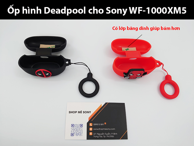 Ốp siêu anh hùng Deadpool cho Sony WF-1000XM5