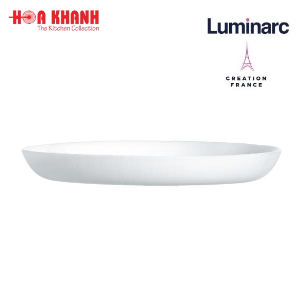 Đĩa Thủy Tinh Luminarc Lines 25cm đựng thức ăn, cường lực, chịu nhiệt - Bộ 3 đĩa - Q1666